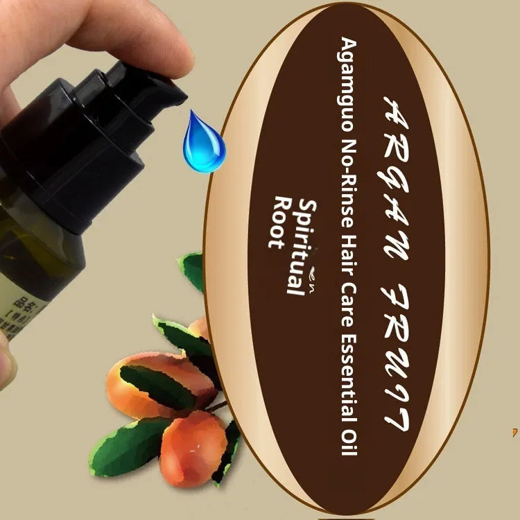 Leave-in hair oil bottle for frizz control and colour protection, 1 piece