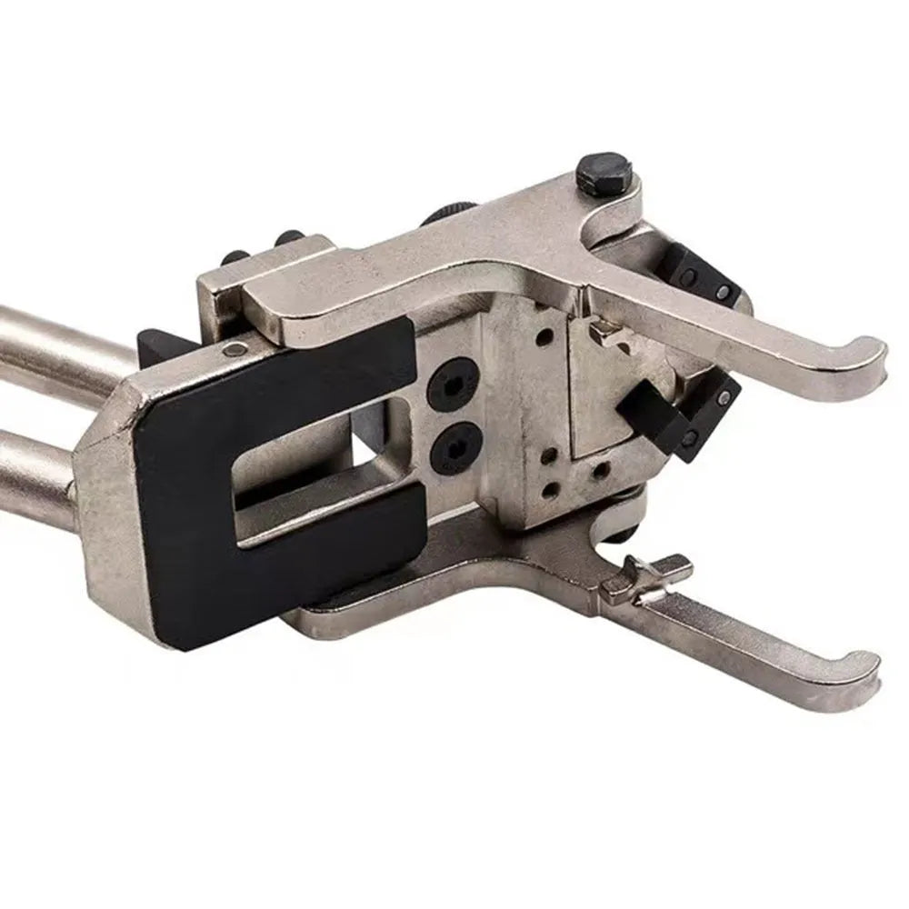 Valve pressure spring dismantling device for BMW engines with aluminium alloy body and steel pliers