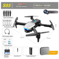 Four-axis plastic drone with 4K dual camera and three-side obstacle avoidance, 30-50cm size