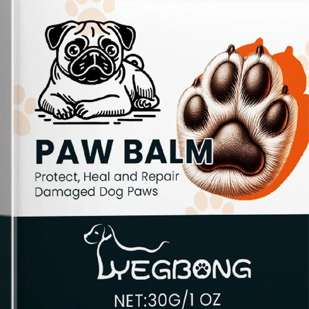Dog paw balm set with shea butter oat aloe coconut oil vitamin E, 5.5cm balm, washing cup, towel, and sole pads