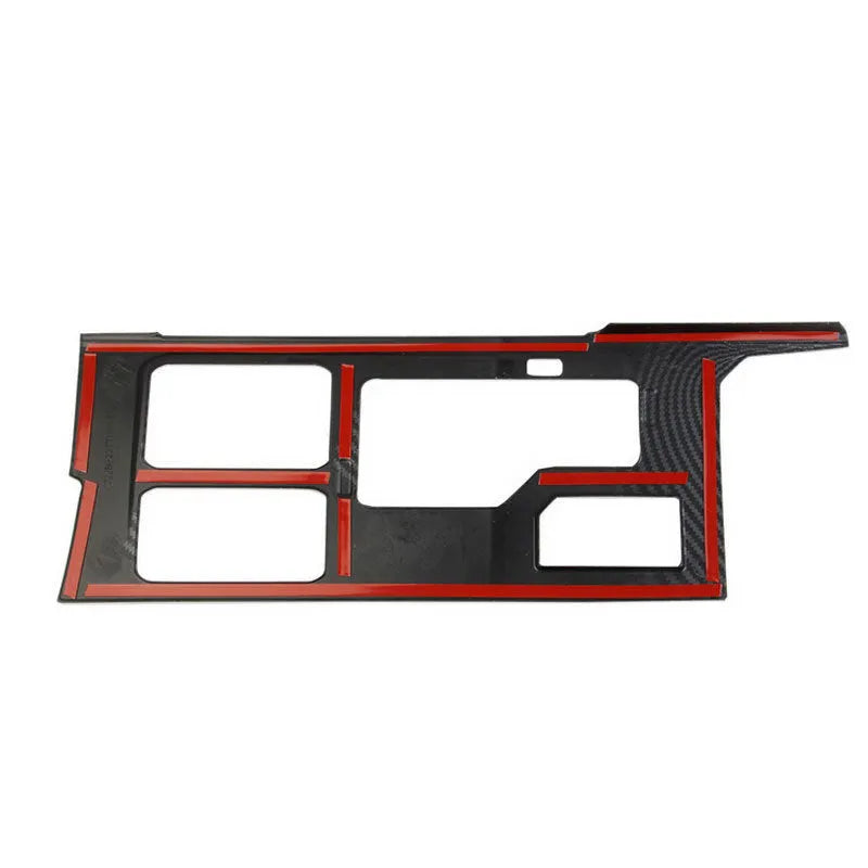 Central gear box plastic modification part in carbon fiber ABS, 40.5x15.5x4mm