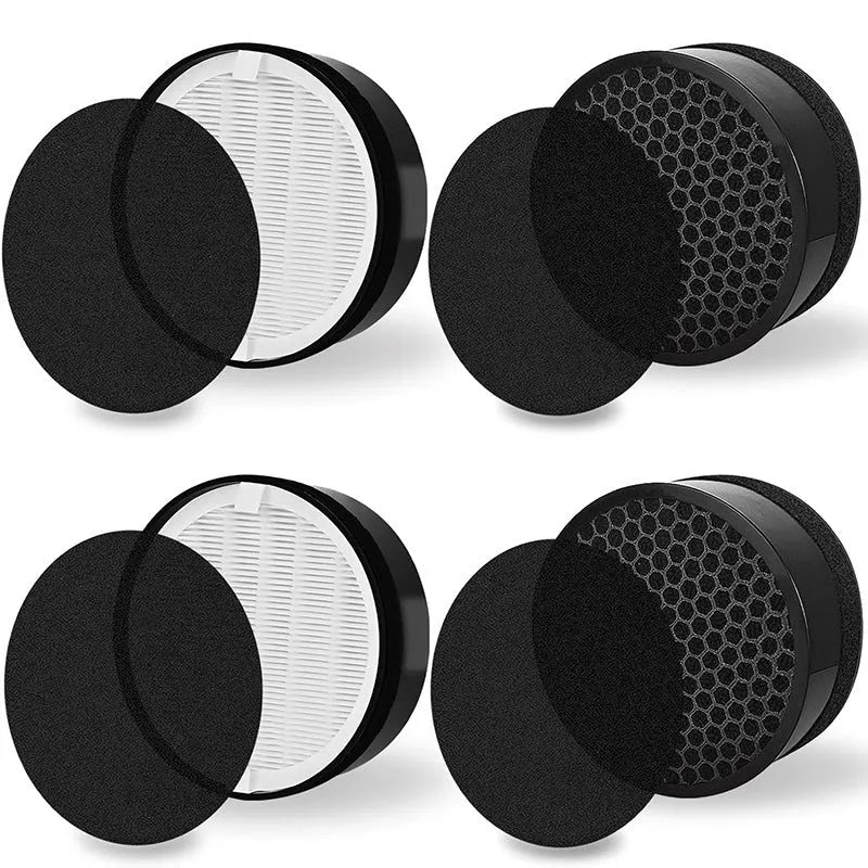 Levoit LV-H132 air purifier replacement filter kit with white filter screen and cotton
