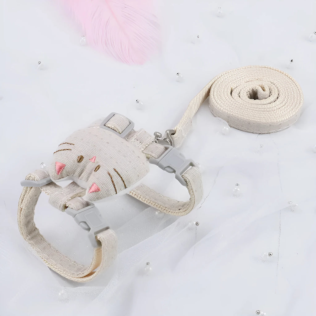 T-shaped cloth cat pulling rope toy with drawstring for interactive indoor play with cats