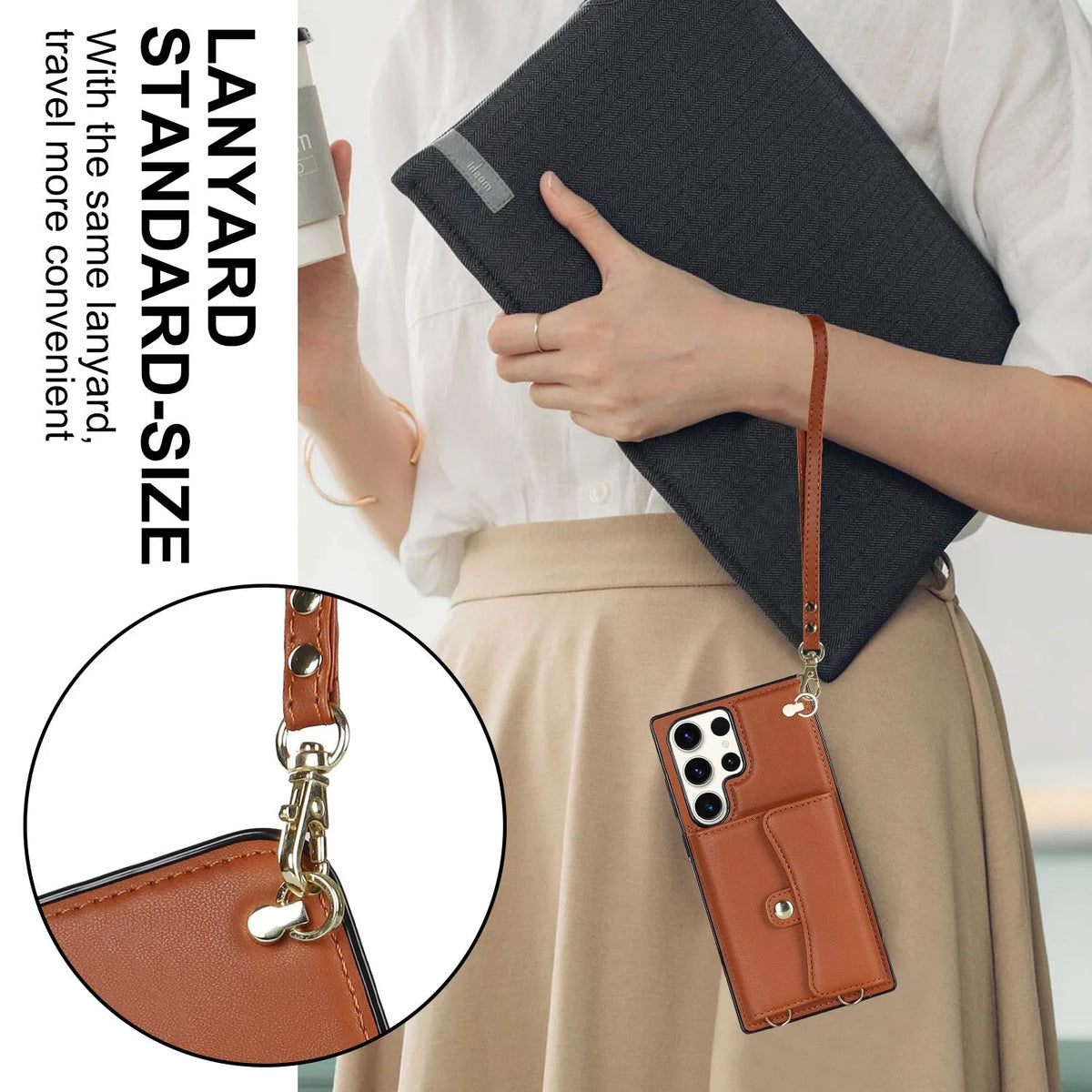Crossbody TPU leather phone case for Samsung A13 4G 5G in mint green with card slots and strap