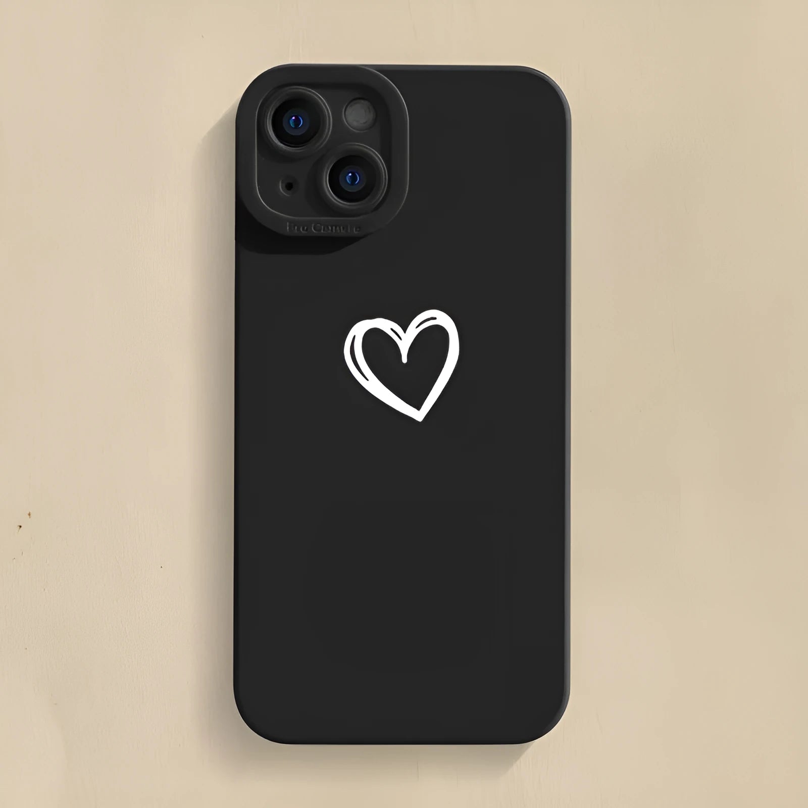 Silicone phone case with Cat's Eye pattern for iPhone 16 to 11 series, beige colour