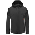 Smart heated jacket with USB power fleece lined hooded coat khaki black army green gray camouflage snake gray