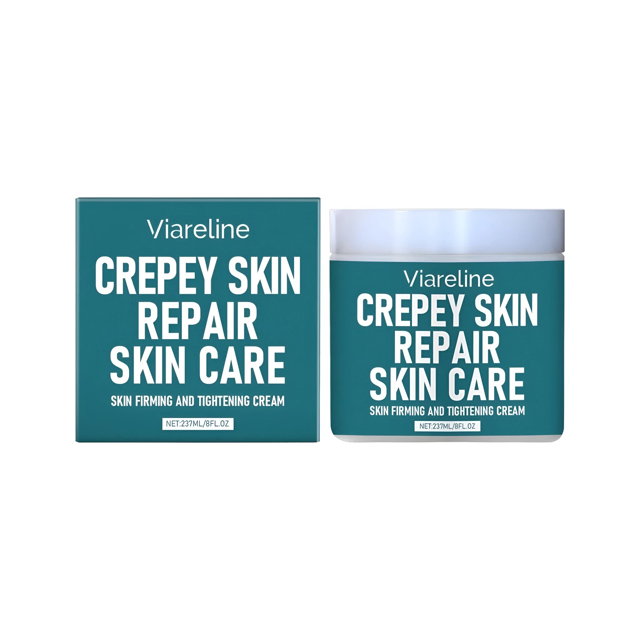 237 ml pump bottle of firming cream with hyaluronic acid and vitamin E