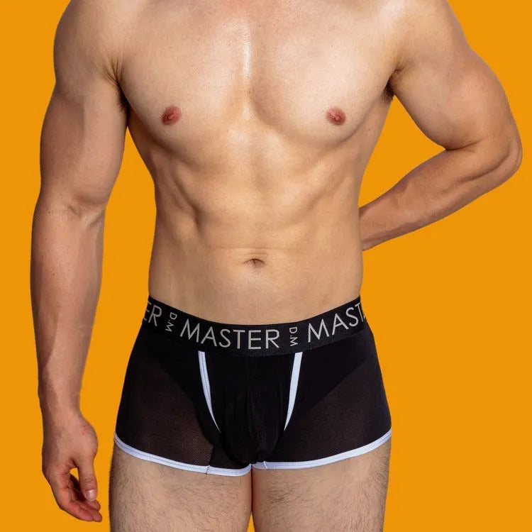 Men's ice silk quick-drying low waist shorts in solid colour options