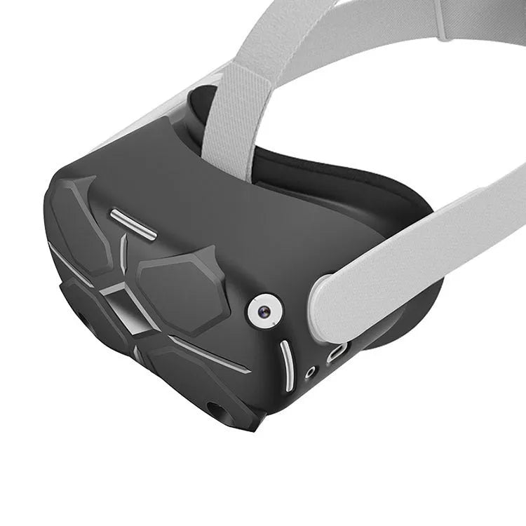 Black silicone glasses host accessory set with protective cover, eye mask, handles and button caps