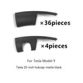 Tesla Model Y plastic wheel hub cover in sectional design with four colour options