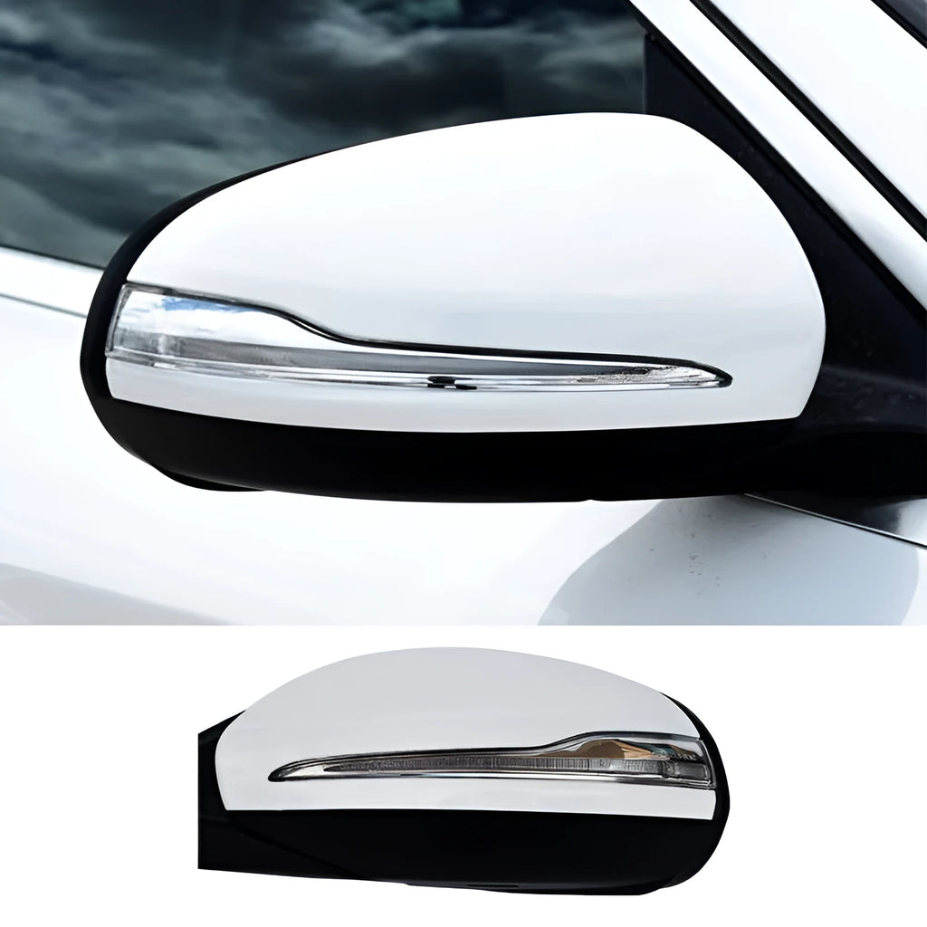 Mercedes-Benz W205 C-Class black rearview mirror assembly replacement part