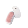 Pink electric pet massage brush with TPE teeth for cats and dogs grooming