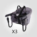 Foldable portable baby dining seat with safety belt in blue colour