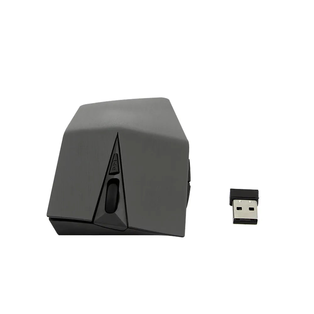 Wireless optical mouse with USB receiver for laptop computers in metallic gold colour