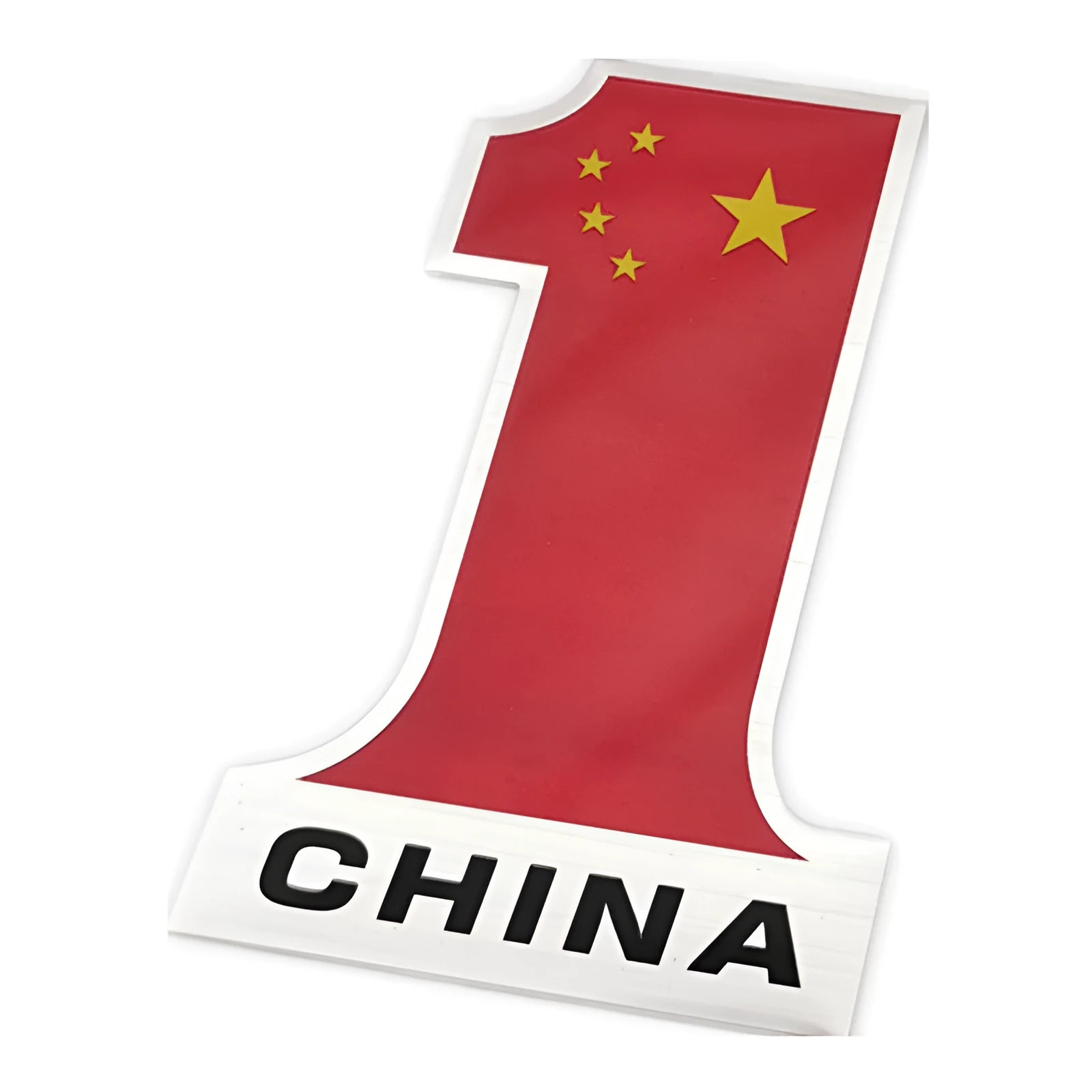 3D metal national flag car sticker 12cm by 8cm aluminium alloy body paste decal