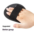 Rubber bath towel finger grip accessory with round cake pattern design