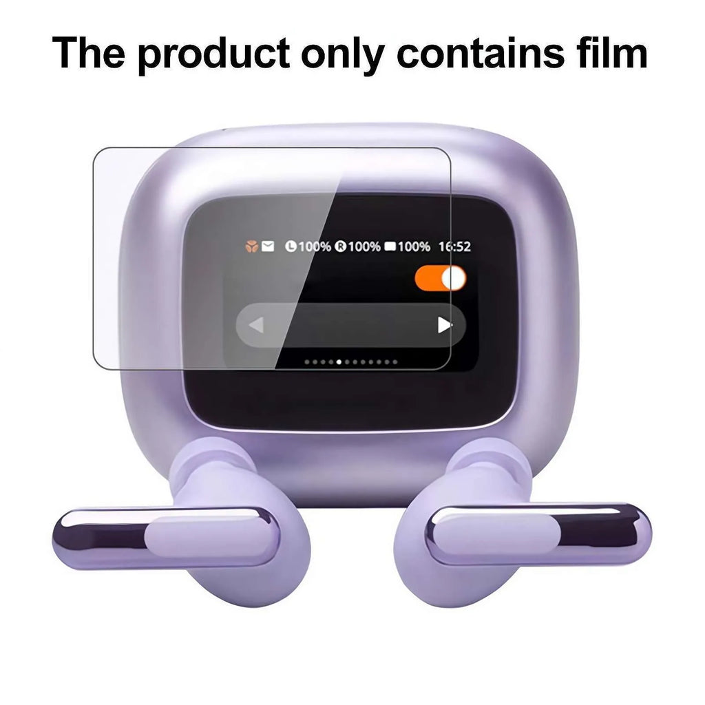 Transparent LCD screen protector film for smart Bluetooth headset, 6cm x 4cm x 2cm packaging