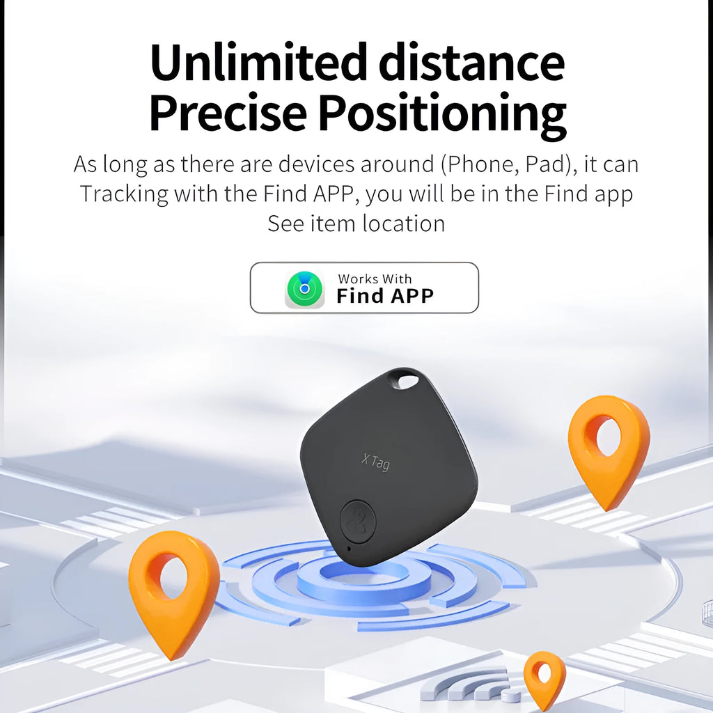 Bluetooth anti-lost tracker in black, blue, green, pink, or white colours for keys, wallets, and pets
