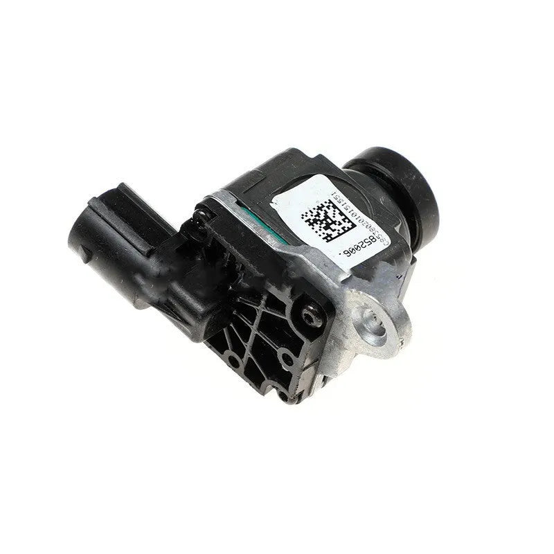 Black plastic rear view reversing camera for Dodge trucks.