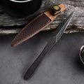 Black stainless steel hand pry tea knife for compressed tea cakes, modern simple tea accessory