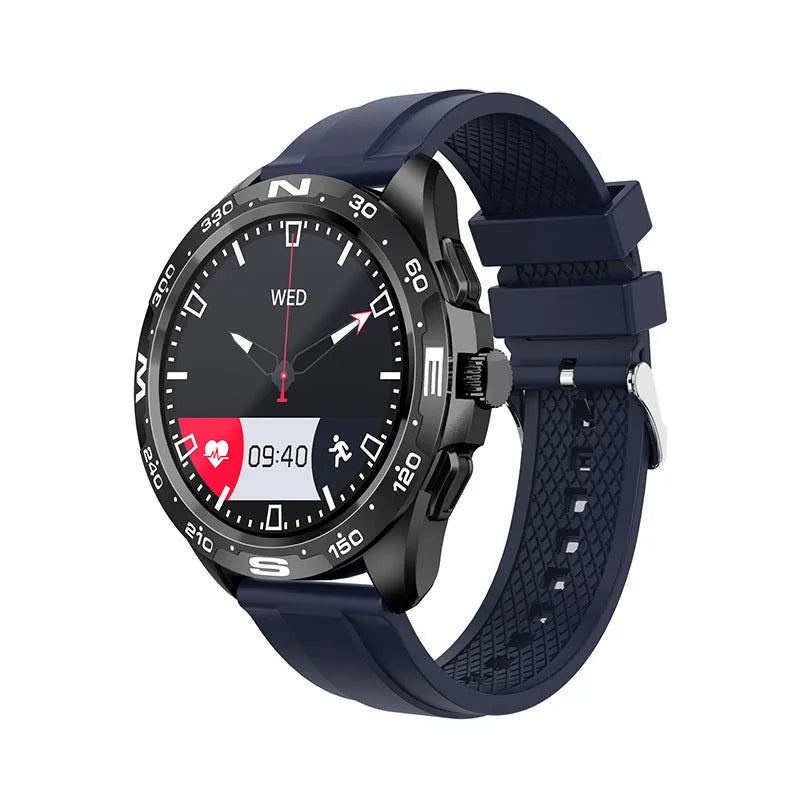 1.32 inch smart watch with health monitoring features and silicone wristband