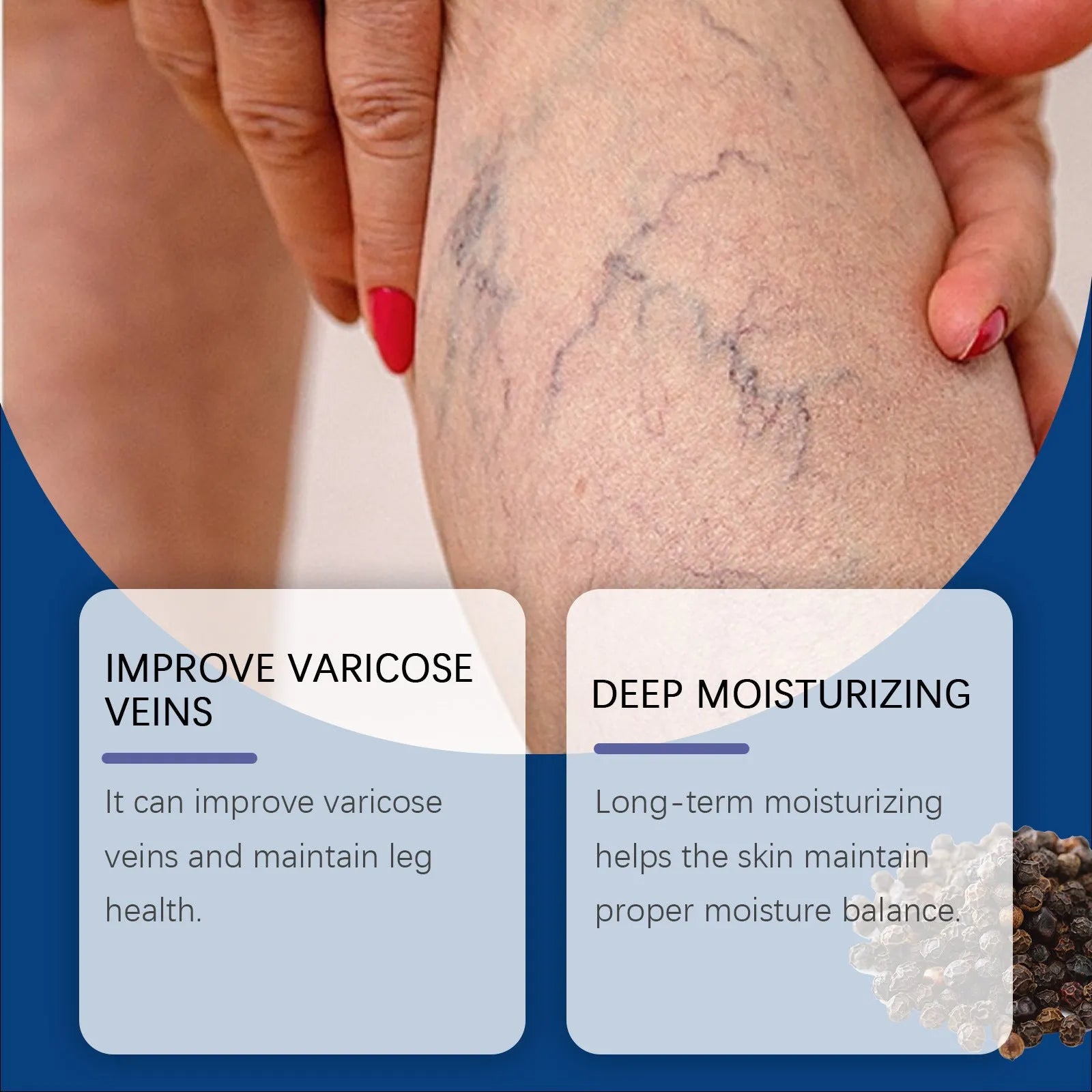 30ml bottle of Leg Care Spray Daily Massage for tired legs and feet.