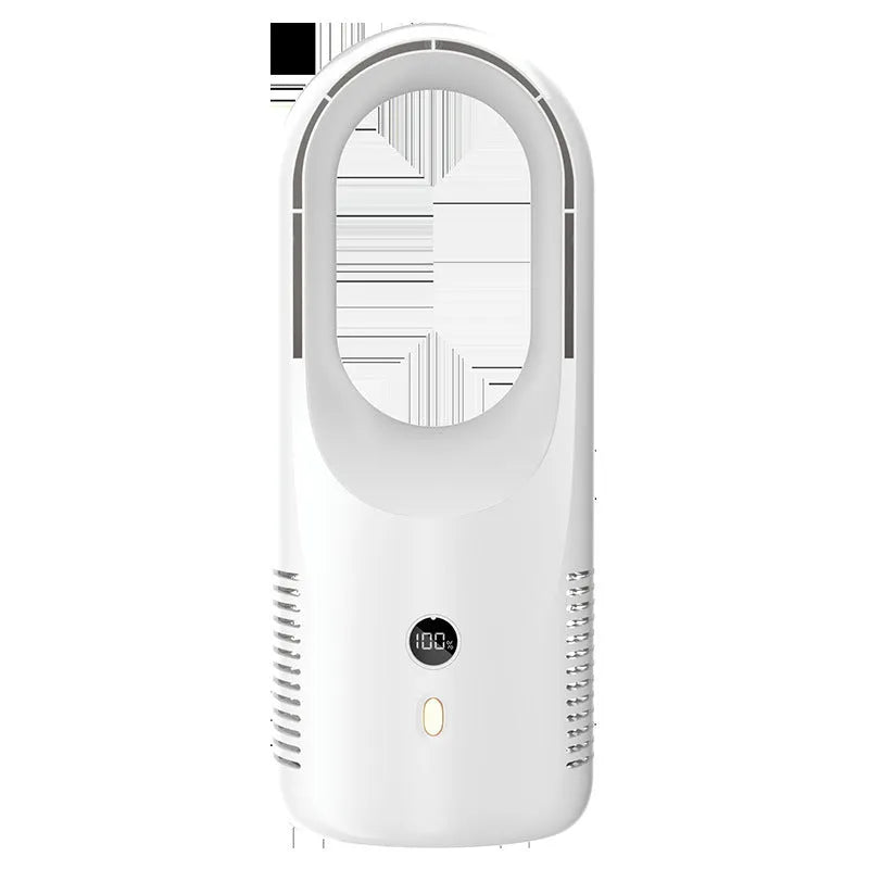 X28 bladeless desktop fan with LED display showing speed settings