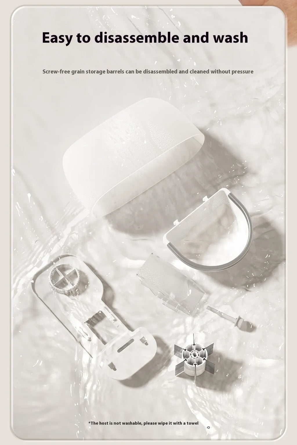 Automatic pet feeder with remote camera, food grade ABS and stainless steel, 240x88x306mm, for hamster rabbit Totoro