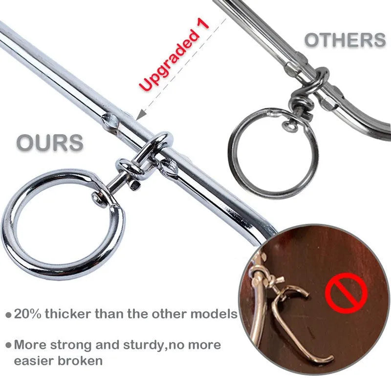 Steel spiral dog tie out stake measuring 8mm diameter by 40cm length with rust-resistant finish