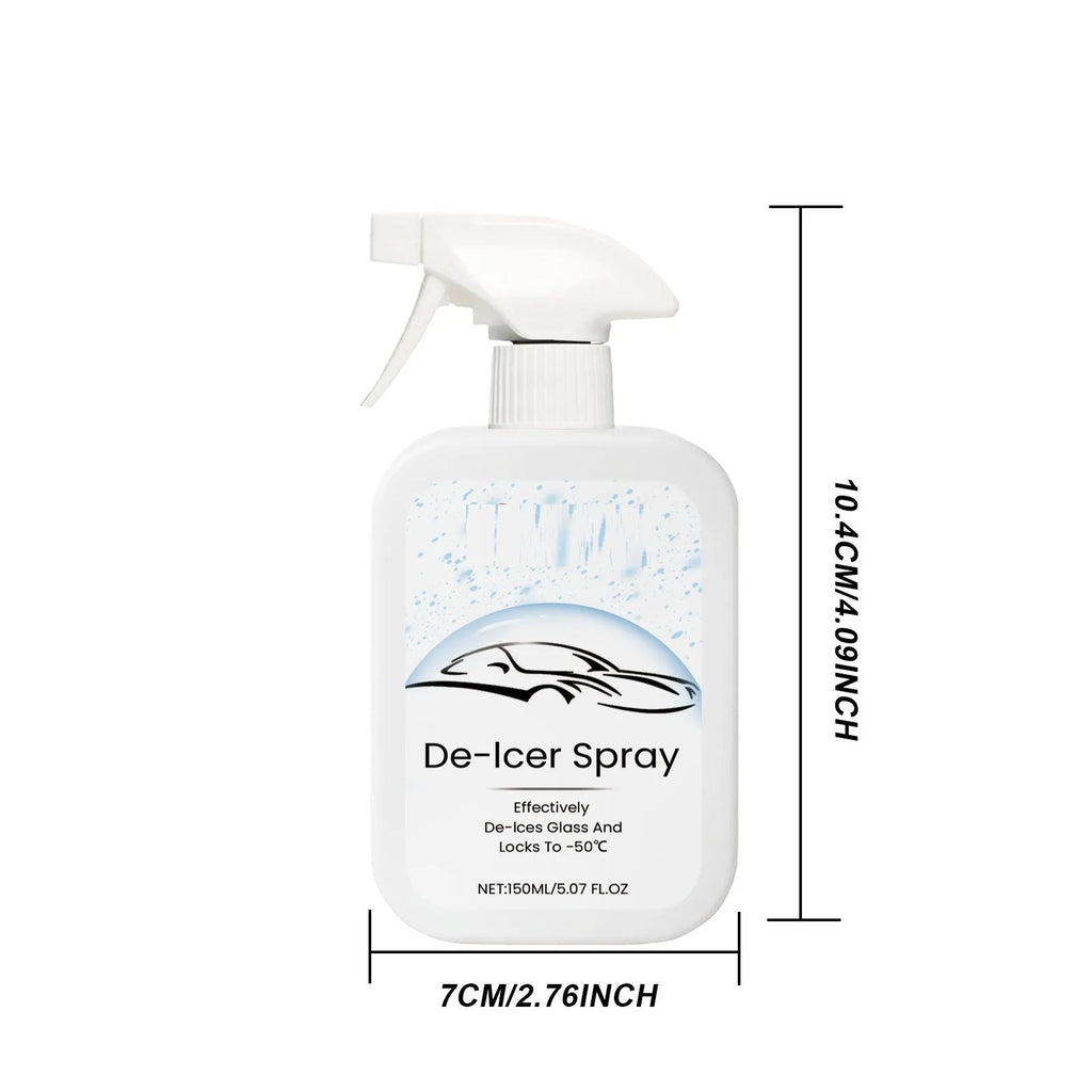 150ml bottle of car windscreen defrosting spray for winter ice and snow removal