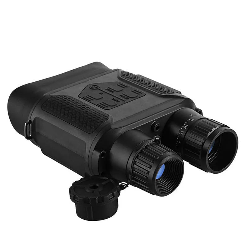 NV400B infrared night vision binocular in black, 75mm objective lens, 22cm x 14cm x 6cm