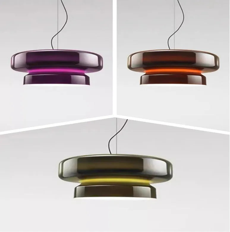 Modern square glass chandelier with 36cm dimensions for bedroom, bar, or restaurant lighting