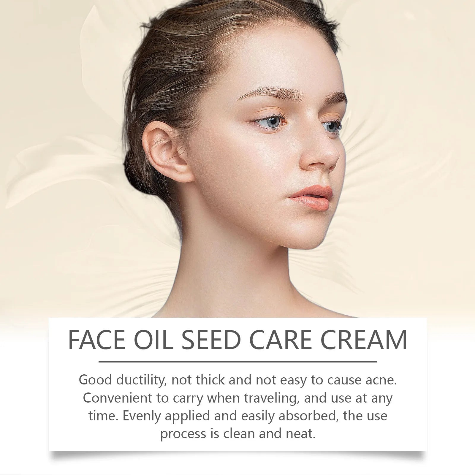 30g jar of facial neck cream with glycerin, mineral oil, and bee venom for hydration