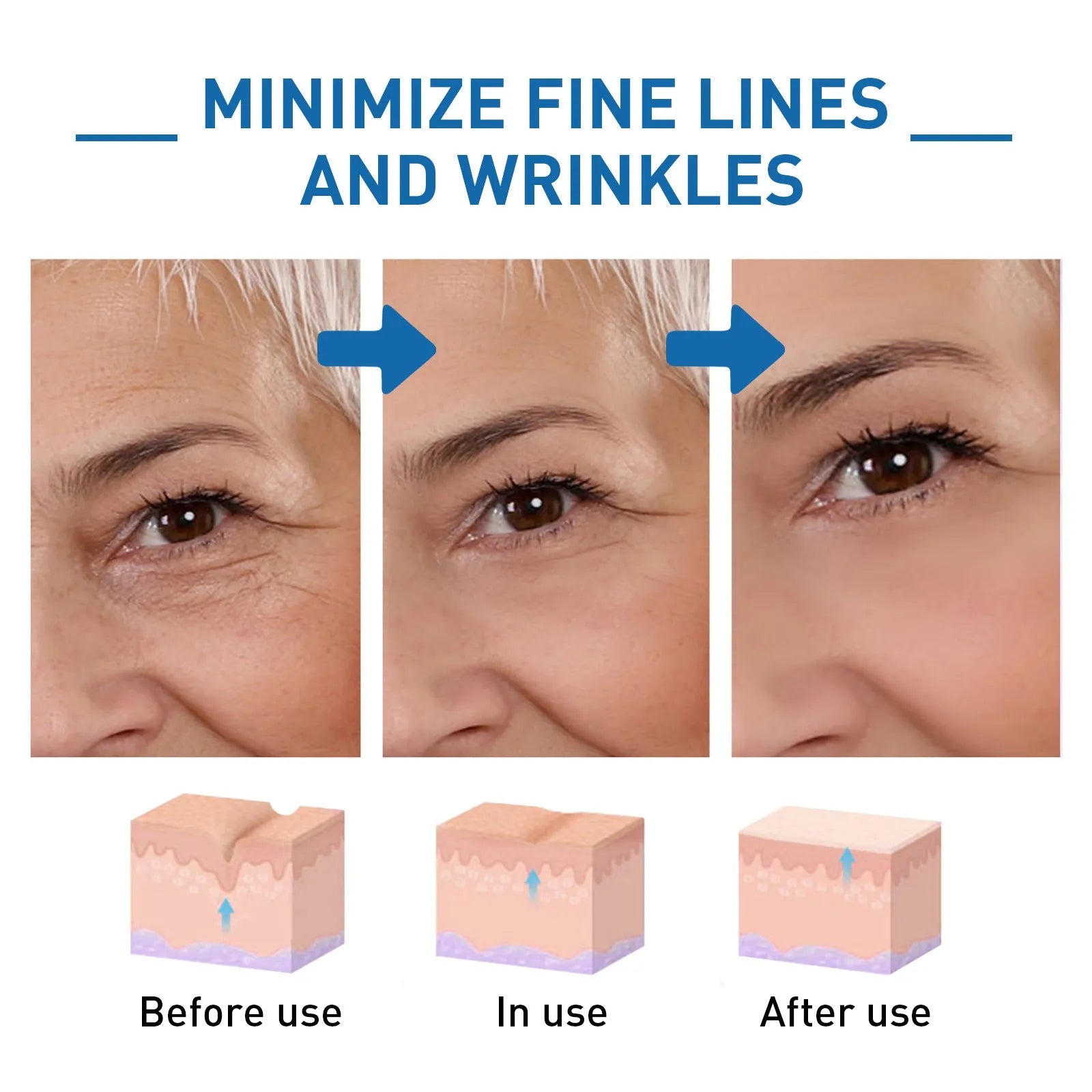 Anti-wrinkle firming hydrating facial essence 30ml bottle with B5 formula for lifting and brightening skin