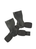 Black rubber palm protector with an assist strap for weightlifting and rock climbing.
