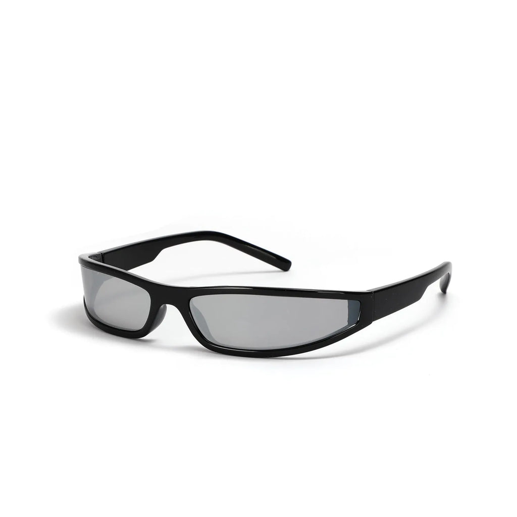 Future style narrow frame sunglasses for women in Mercury colour options including bright black and grey