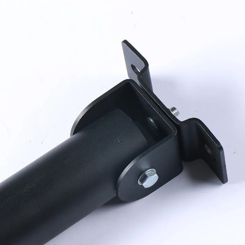 Steel wall-mounted rack with 25 vertical tubes for storing airsoft or paintball gun barrels.
