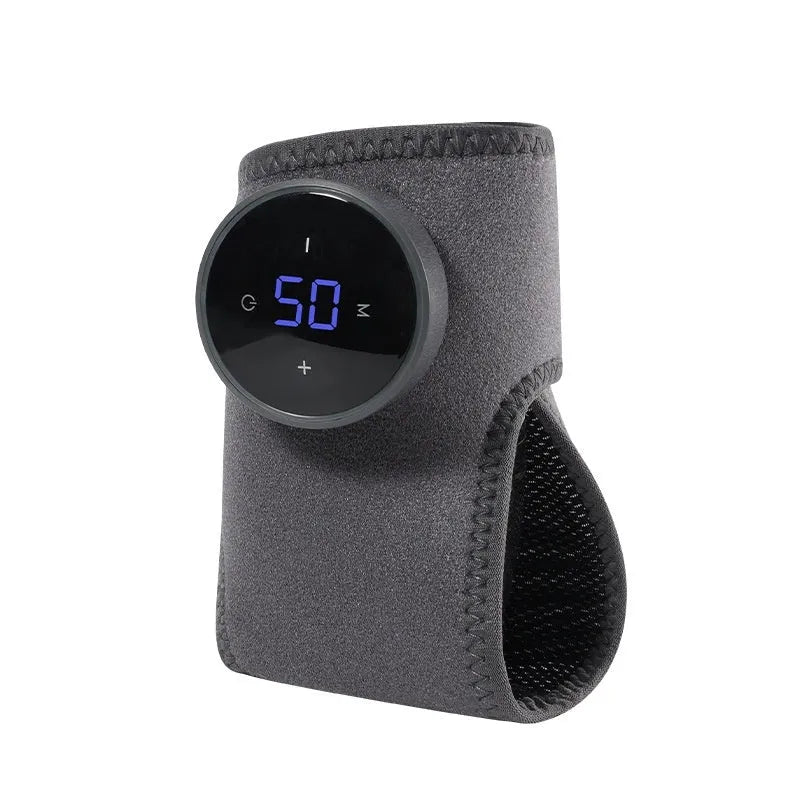 Multifunctional electric heating wrist ankle massager with vibration and USB power, 36x15cm, OK fabric, light luxury style