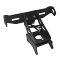 Black aluminium license plate frame for Honda motorcycle rear mounting