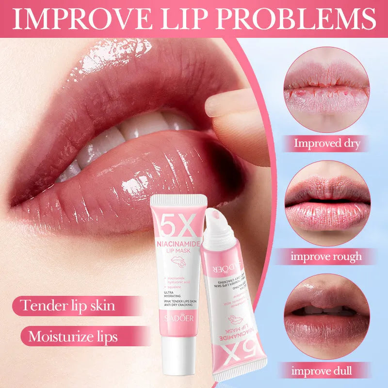Nicotinamide powder lip moisturising film 10g ceramide vitamin C anti-chapping treatment mask