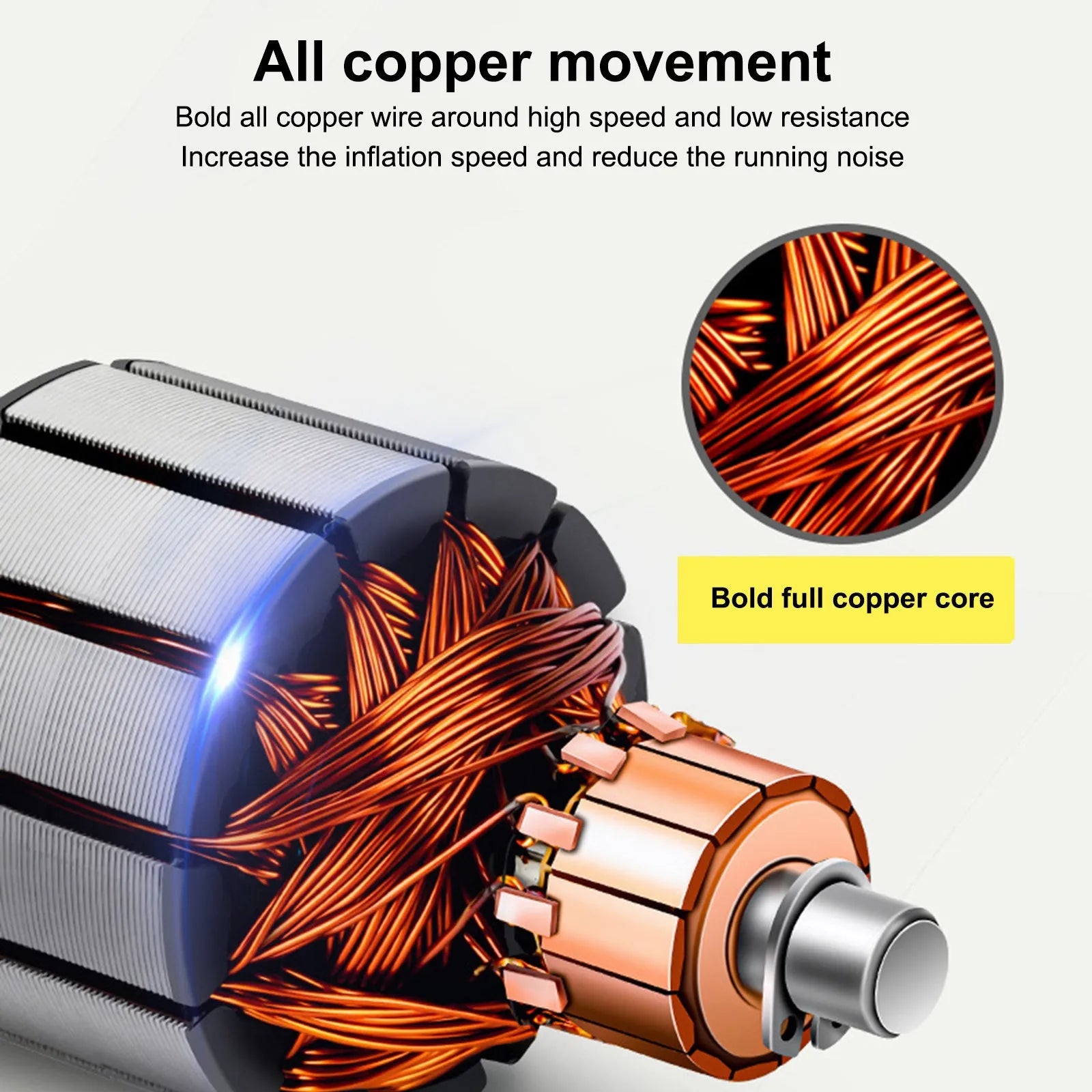 12V double cylinder metal car air compressor with battery clips, 250x100x90mm, for tyre inflation