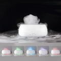 HOMEFISH 500ml white ultrasonic aroma diffuser with remote control and colourful LED light on a table