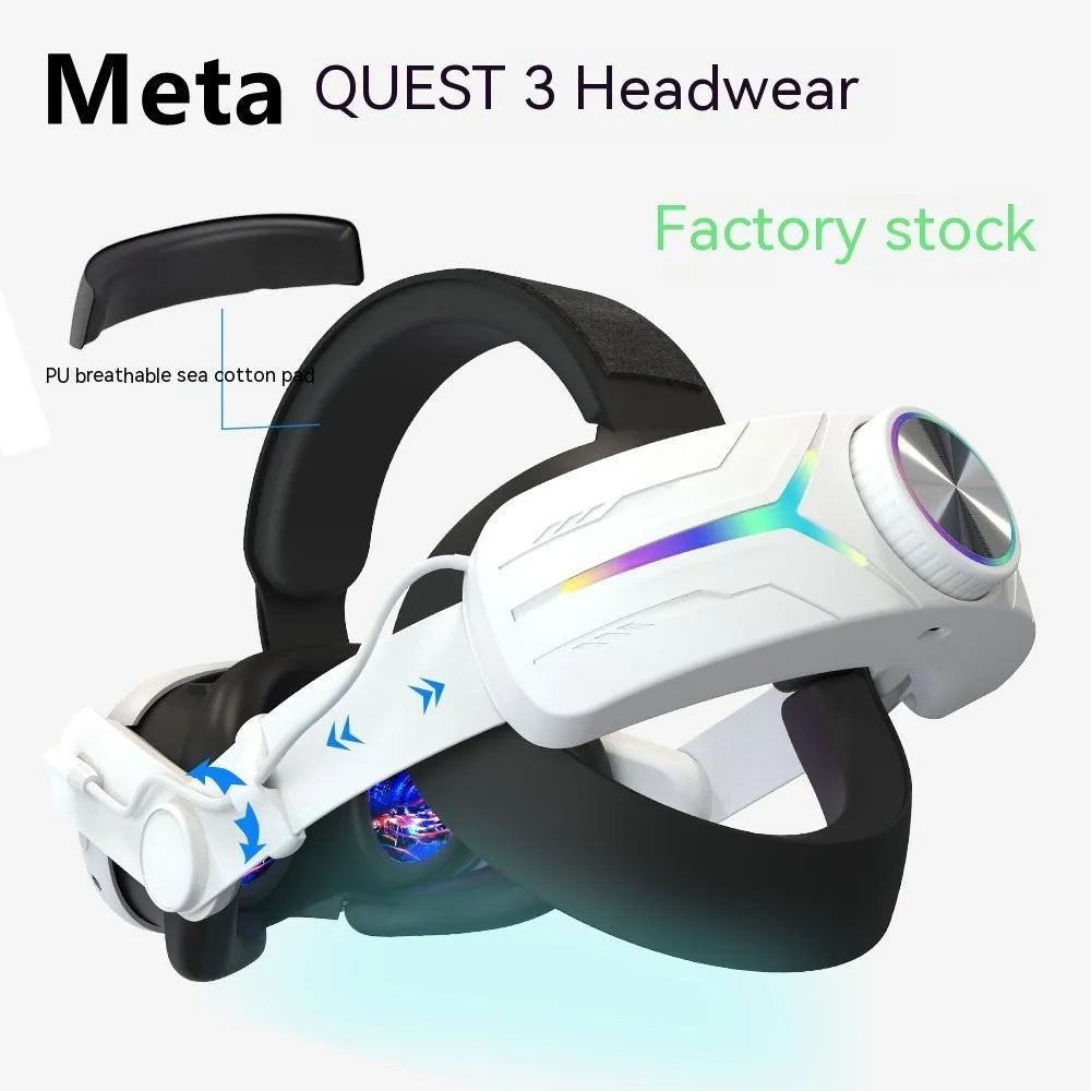 Ammonium Bicarbonate VR charging headset 8000 mAh in Elite Color, ABS handheld design on white background