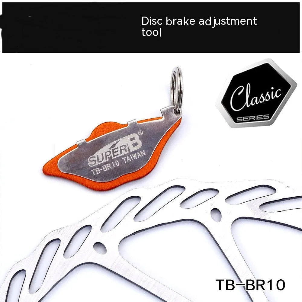 TB-BR10 steel disc brake adjustment tool for hydraulic and mechanical brake caliper alignment
