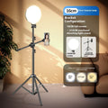 Desktop makeup fill light round full screen LED 16cm 5V three colour temperature with bracket