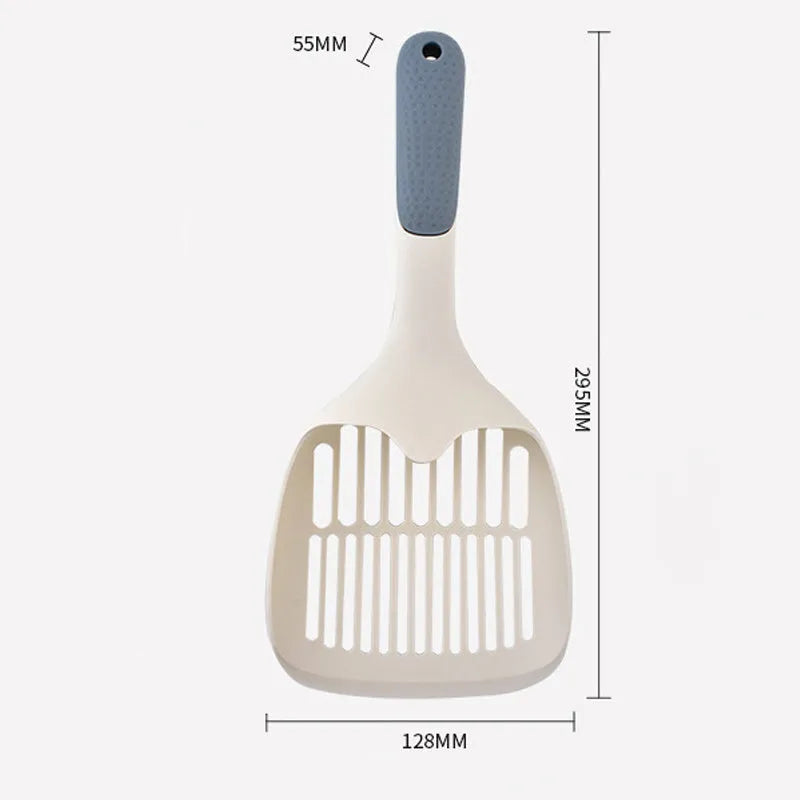 Large plastic cat litter shovel tool for cleaning pet litter trays