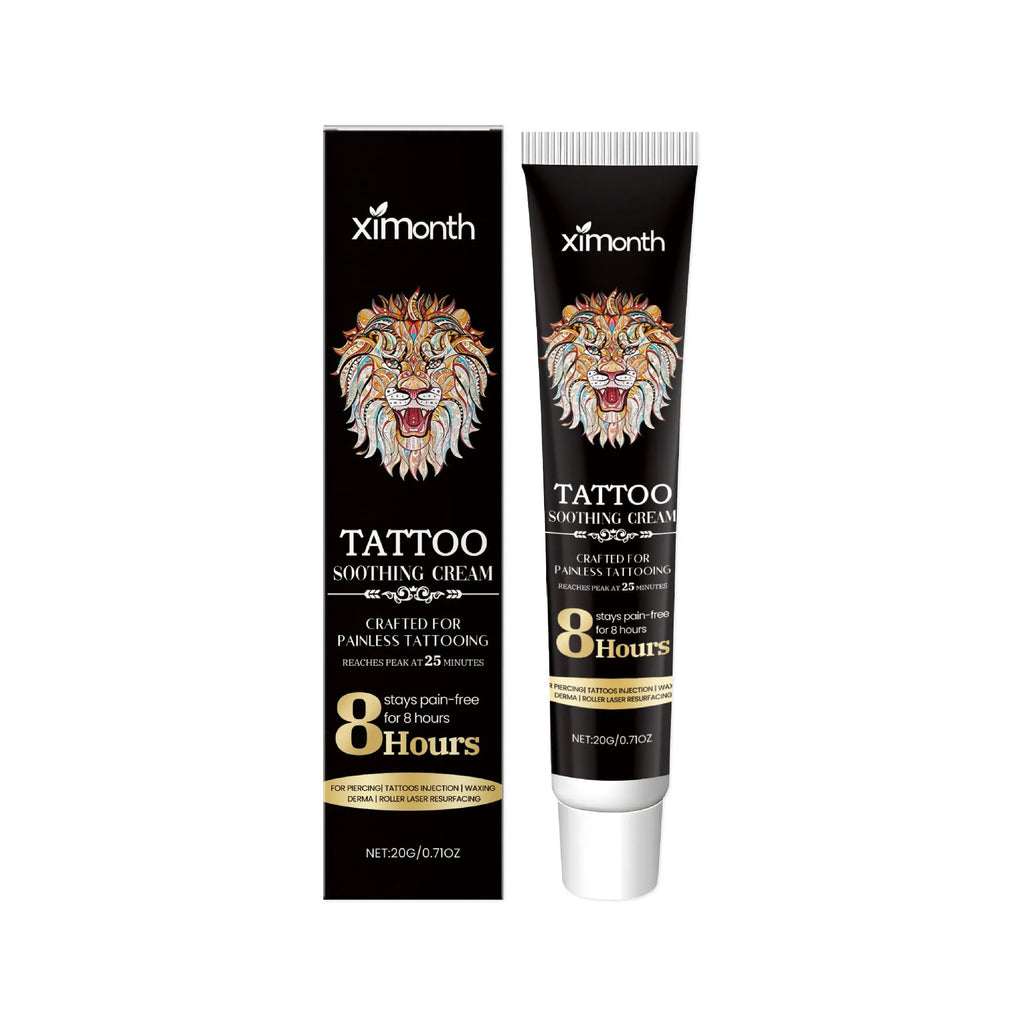 20g tattoo soothing neck cream tube with botanical ingredients for post-tattoo care