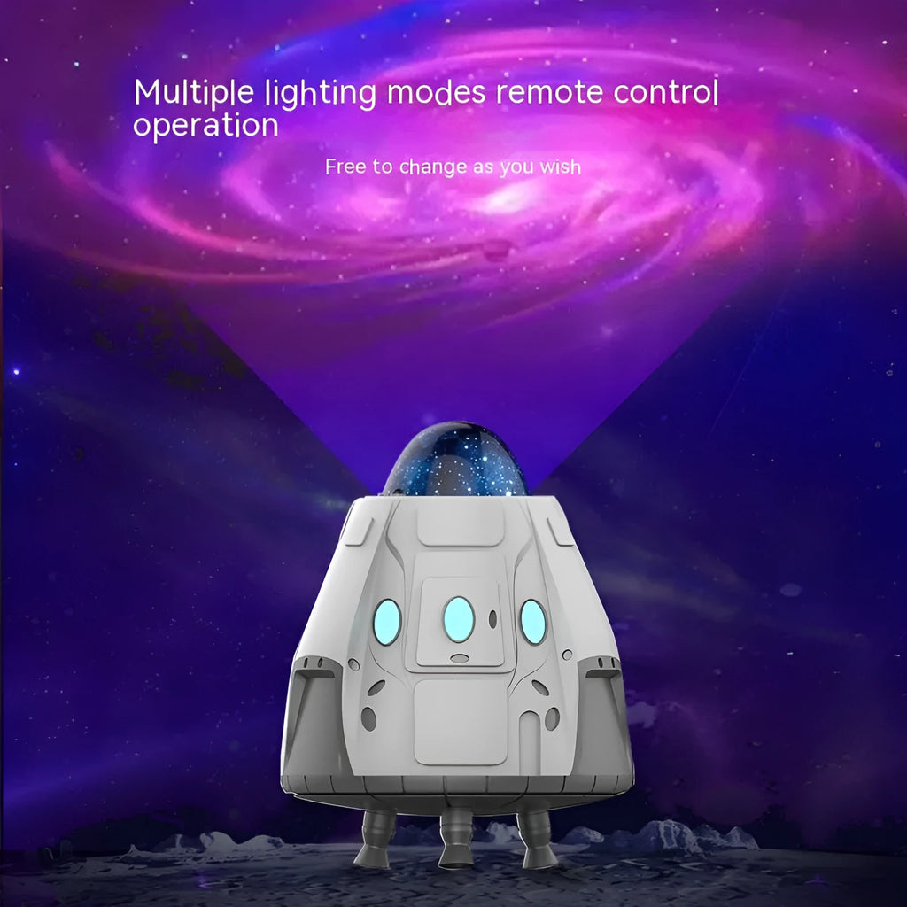 White Bluetooth northern lights ambience light with remote control measuring 140x175mm