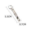 Metallic adjustable ultrasonic dog whistle with brass electroplated nickel construction
