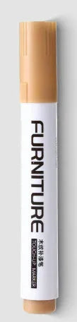 Wood grain paint fixer pen in walnut colour with 5ml waterproof colourfast formula for solid and composite wood scratch repair